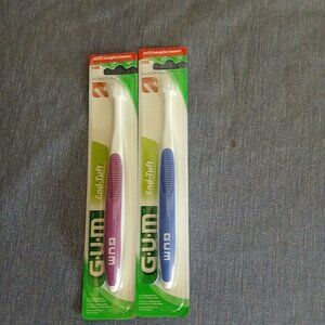 Gum End-Tuff soft 308 Toothbrush x 2 New